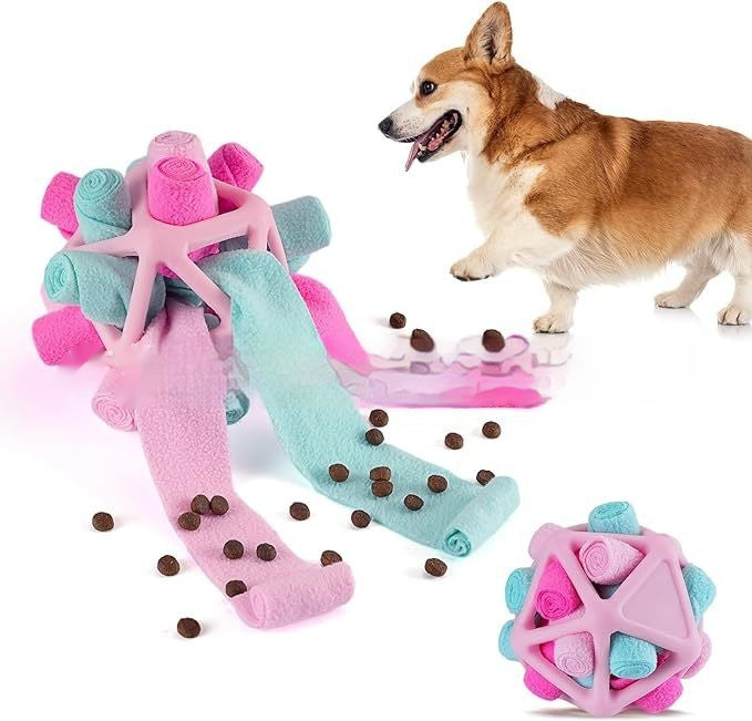 JMT-638794 Interactive Pet Sniffing Ball - Colorful Chew Toy for Enrichment and Play