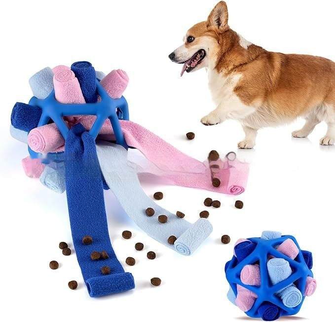 JMT-638794 Interactive Pet Sniffing Ball - Colorful Chew Toy for Enrichment and Play