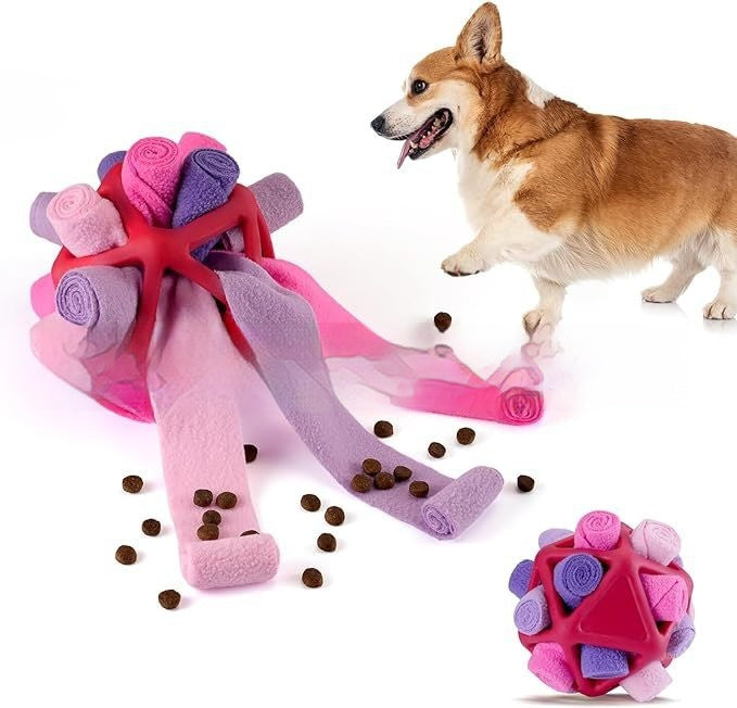 JMT-638794 Interactive Pet Sniffing Ball - Colorful Chew Toy for Enrichment and Play