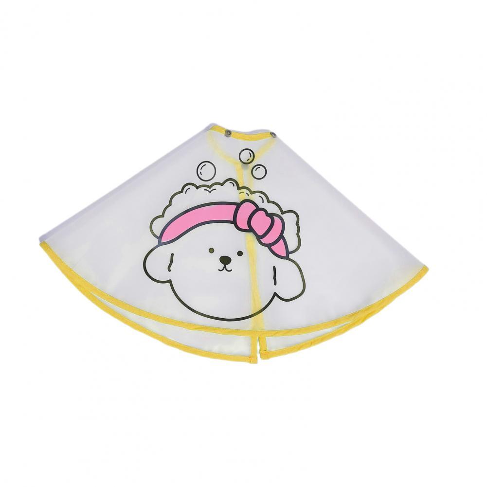 JMT-639114 Adjustable Waterproof Pet Cloak with Cartoon Print for Dog Grooming