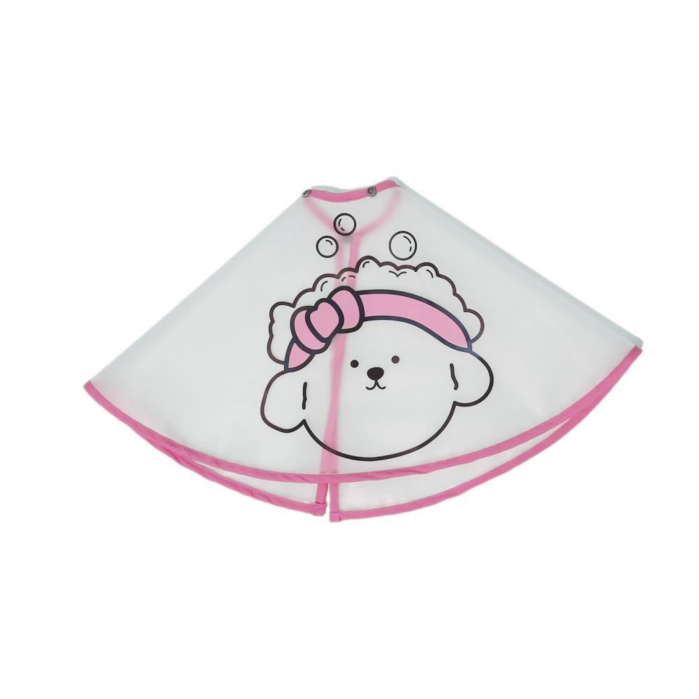 JMT-639114 Adjustable Waterproof Pet Cloak with Cartoon Print for Dog Grooming
