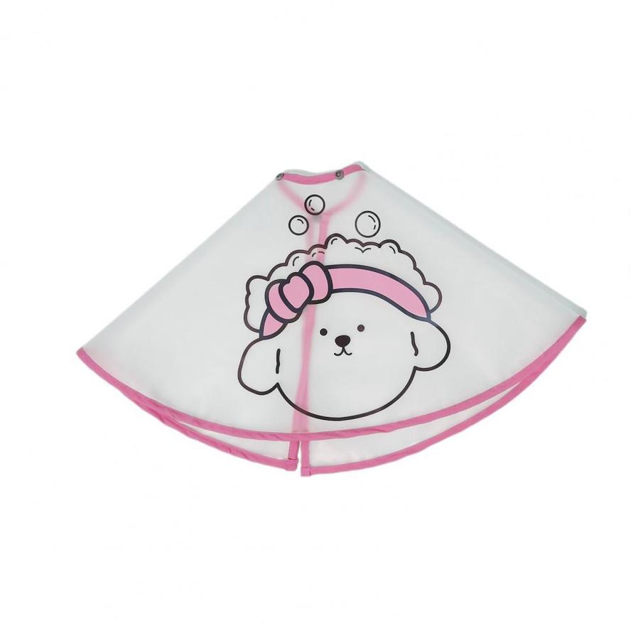 JMT-639114 Adjustable Waterproof Pet Cloak with Cartoon Print for Dog Grooming