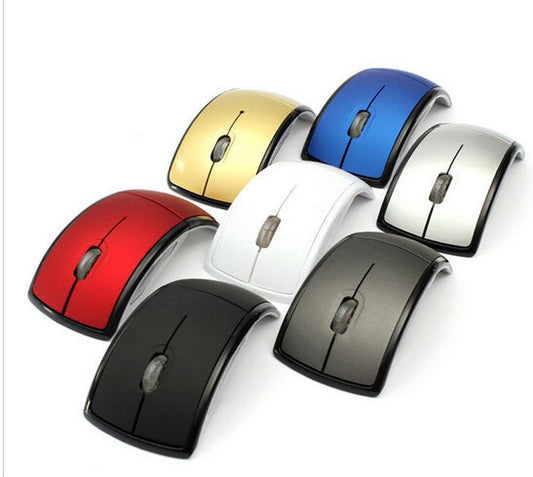 JMT-639114 Folding Wireless Optical Mouse with 1600 DPI and 10m Range in Multiple Colors