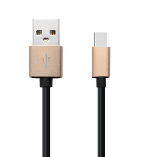 JMT-639178 Yellow Aluminum Alloy Type-C & Micro USB Charging and Data Cable