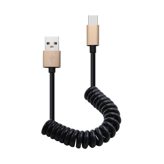 JMT-639178 Yellow Aluminum Alloy Type-C & Micro USB Charging and Data Cable