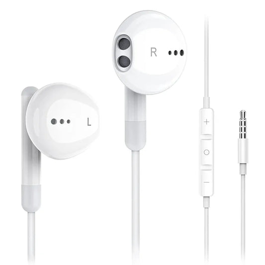 JMT-639306 3.5mm Wired Earphones with Microphone for Mobile Phones, Hi-Fi Stereo Sound Quality Earbuds Headset