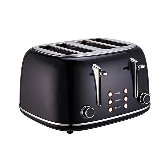 JMT-639306 Automatic Electric Toaster with Pop-Up and Reheat Function for Household Bread Baking