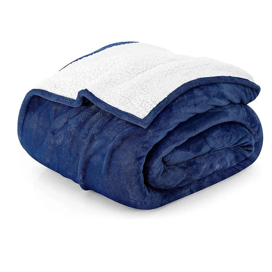 JMT-639562 Double-Sized Velvet Waterproof Blanket for All Seasons - Thick Plush Raschel Fabric