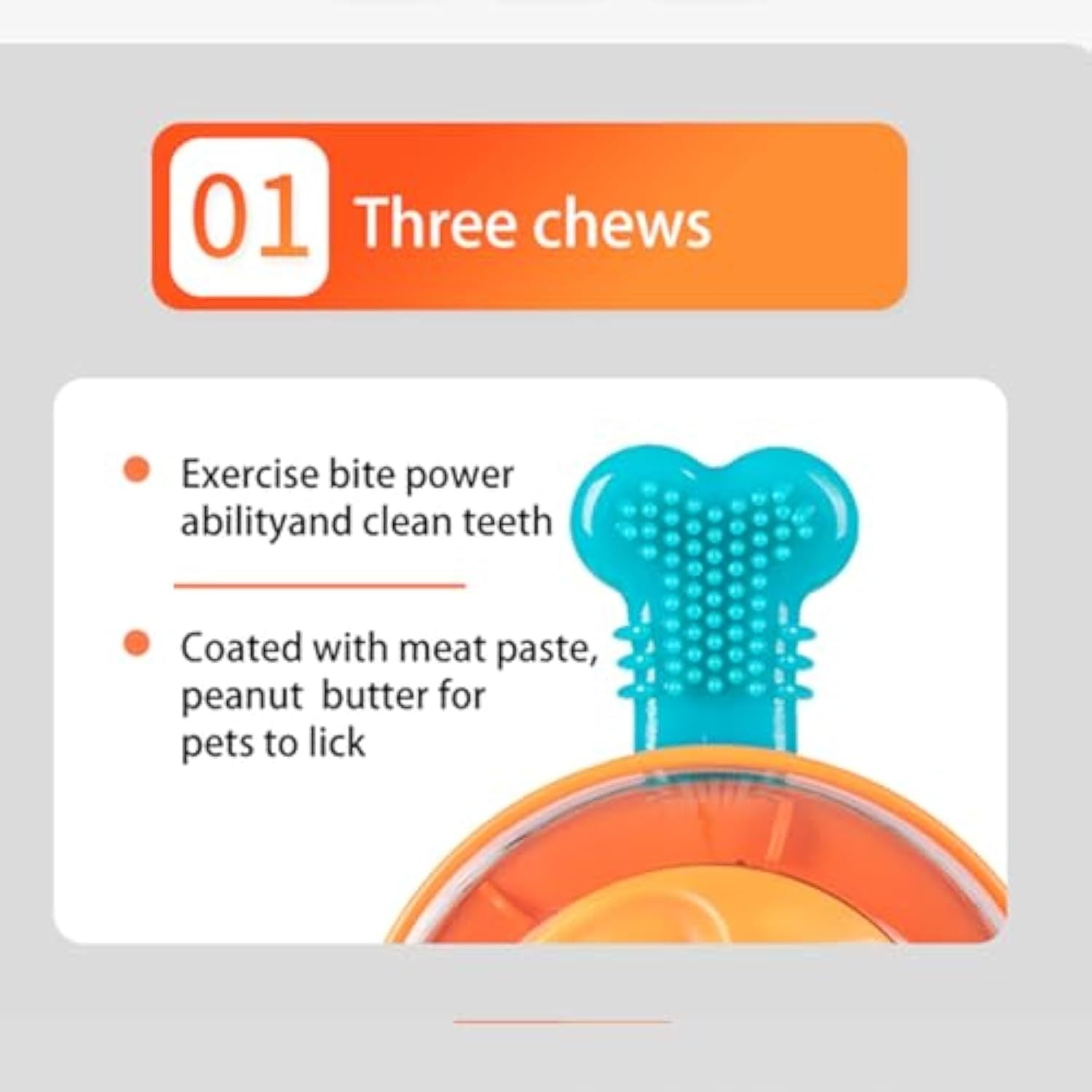 JMT-639626 Interactive Chew Toy and Slow Feeder for Small to Medium Dogs - Mental Stimulation and Healthy Digestion