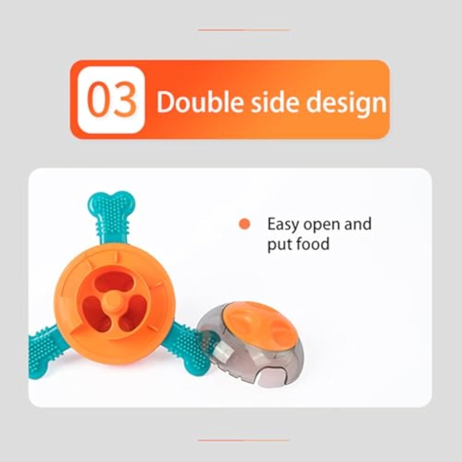 JMT-639626 Interactive Chew Toy and Slow Feeder for Small to Medium Dogs - Mental Stimulation and Healthy Digestion