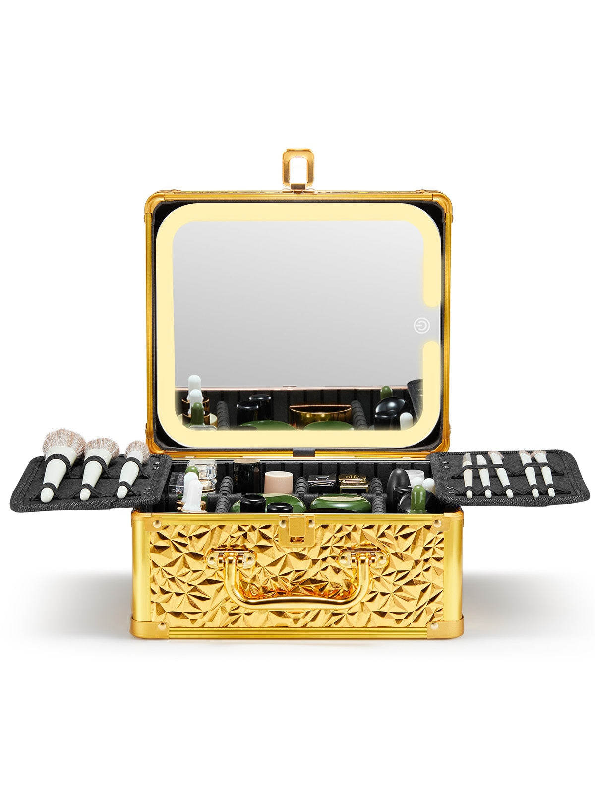 JMT-639626 Lighted Makeup Mirror with Detachable Magnetic Design and Adjustable Brightness Settings