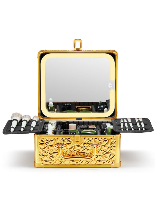 JMT-639626 Lighted Makeup Mirror with Detachable Magnetic Design and Adjustable Brightness Settings