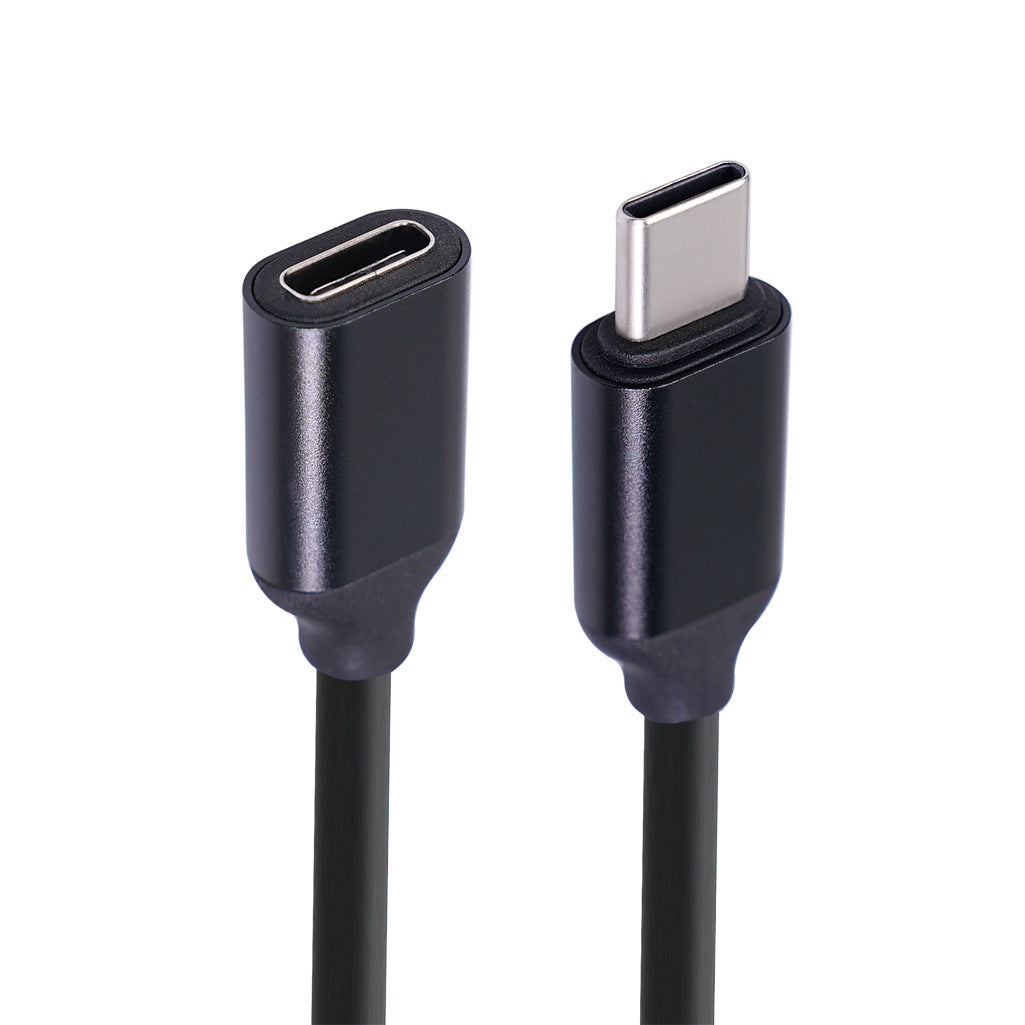 JMT-639818 Male to Female Extension Cable - Black Aluminum Alloy Shell, Available in 50cm, 1m, and 1.5m Lengths
