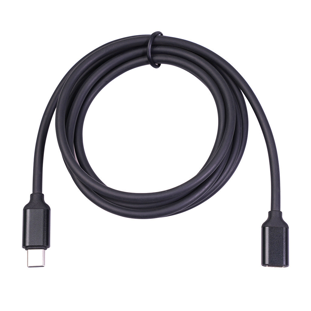 JMT-639818 Male to Female Extension Cable - Black Aluminum Alloy Shell, Available in 50cm, 1m, and 1.5m Lengths