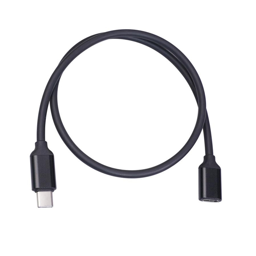 JMT-639818 Male to Female Extension Cable - Black Aluminum Alloy Shell, Available in 50cm, 1m, and 1.5m Lengths