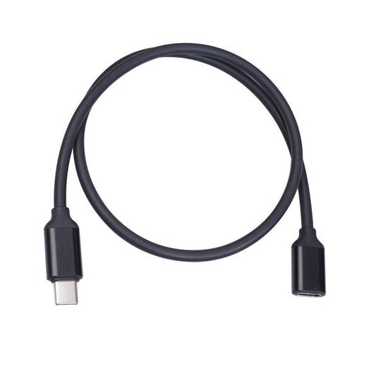 JMT-639818 Male to Female Extension Cable - Black Aluminum Alloy Shell, Available in 50cm, 1m, and 1.5m Lengths