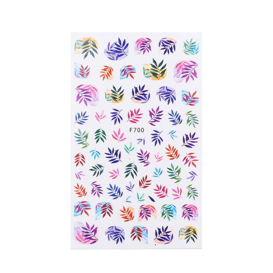 JMT-639946 Floral Nail Stickers Collection - Assorted Designs for Creative Nail Art