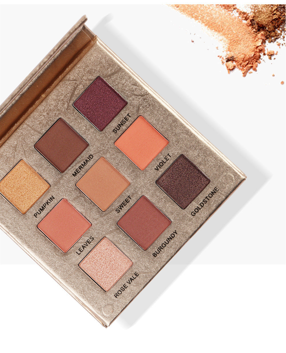 JMT-640074 Golden 9-Color Matte Eyeshadow Palette - Versatile and Vibrant Shades