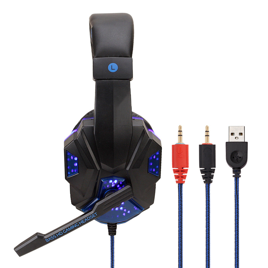 JMT-640138 Wired Headphones with Ear Protection Compatibility for Computer Use - Multiple Color Options Available