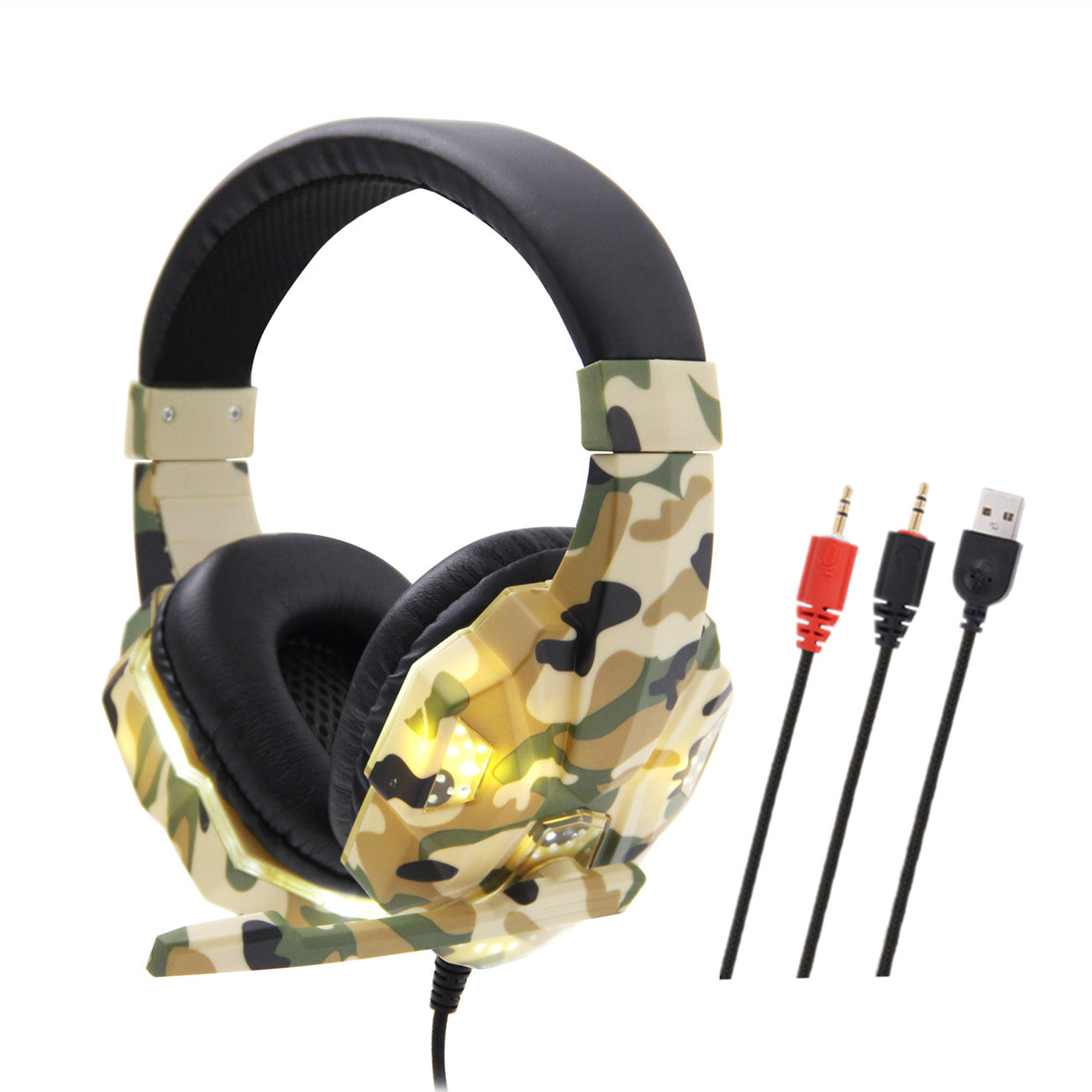 JMT-640138 Wired Headphones with Ear Protection Compatibility for Computer Use - Multiple Color Options Available