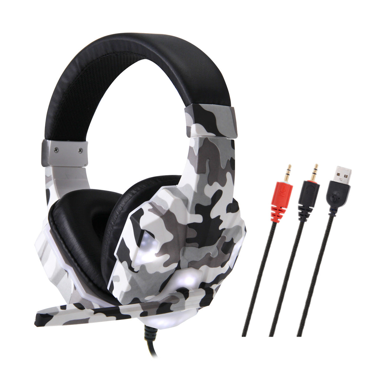 JMT-640138 Wired Headphones with Ear Protection Compatibility for Computer Use - Multiple Color Options Available
