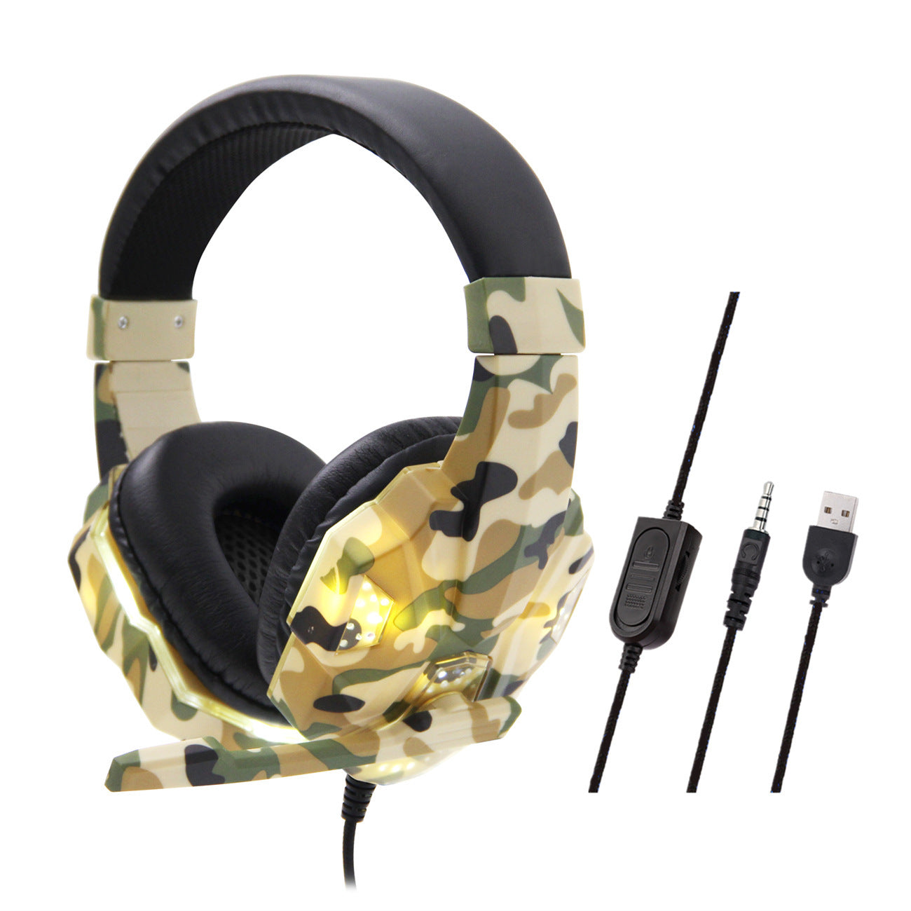 JMT-640138 Wired Headphones with Ear Protection Compatibility for Computer Use - Multiple Color Options Available