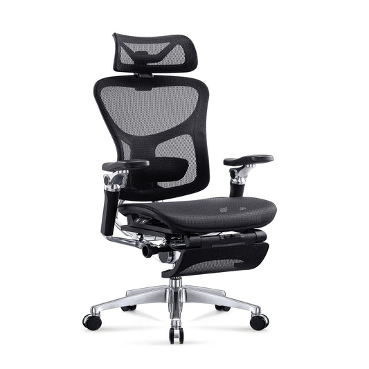 JMT-640394 Ergonomic Executive Office Chair with Adjustable 7D Armrests and Footrest
