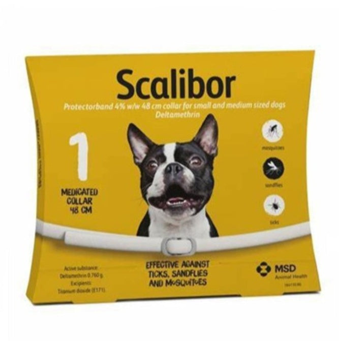 JMT-640458 Flea and Deworming Collar for Dogs and Cats, Large Size, Grey Mohair Material