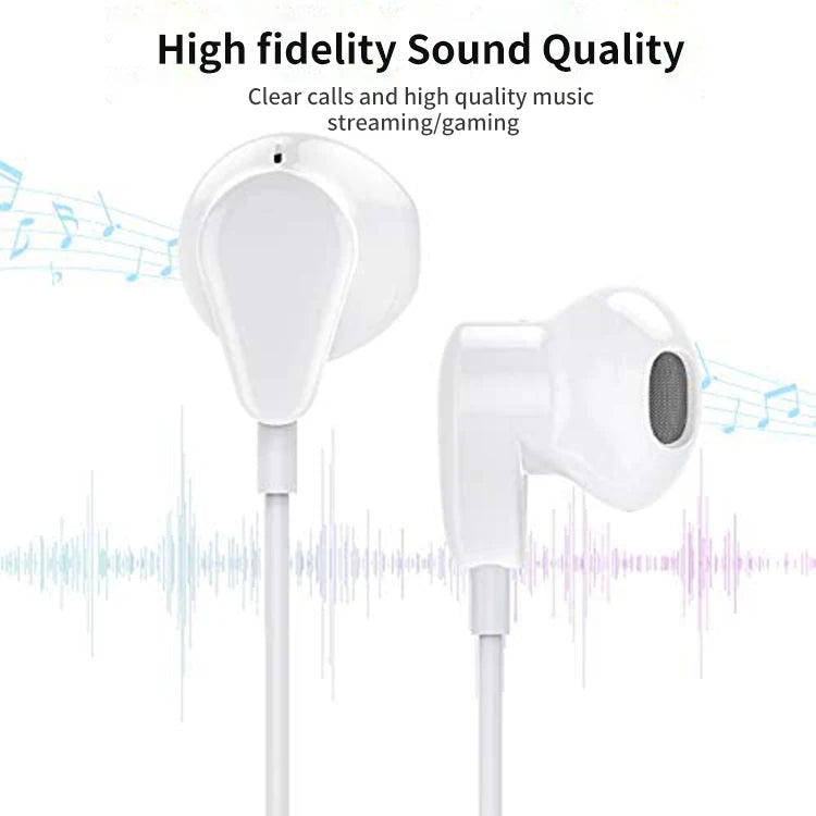 JMT-640458 Noise-Cancelling USB-C In-Ear Headphones with Microphone and Stereo Sound