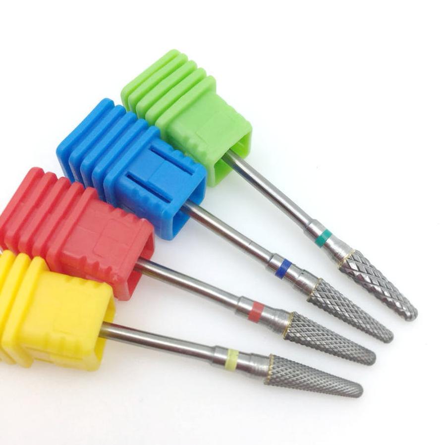 JMT-641098 Tungsten Steel Alloy Nail Grinding Head - Multi-Color Options Available