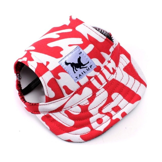 JMT-641418 Dog's Baseball - Canvas and Denim Options in Red, Black, Blue, Camouflage, Leopard, and More (S-XL)