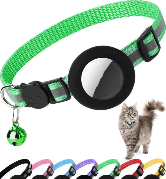 JMT-641610 Reflective Anti-Lost Pet Collar for Kittens and Puppies - Striped Design in Multiple Colors