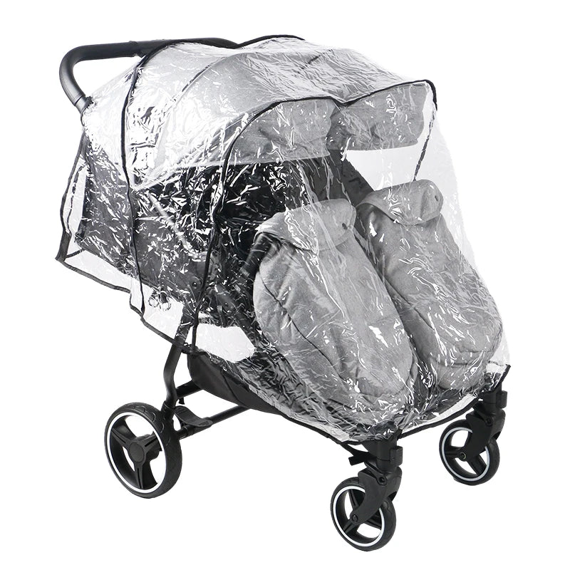 JMT-641802 Twin Double Stroller with Hard Carrycot for Infant and Toddler