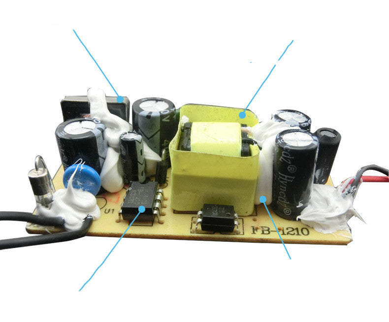 JMT-642122 AC/DC Power Adapter for Monitor Switch Light, 12W, 10V Output, Wall-Mounted, Efficient PWM Design