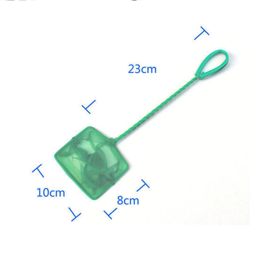 JMT-642122 Telescopic Fishing Net for Aquarium - Round & Square Sizes Available 3-12 Inches, Green