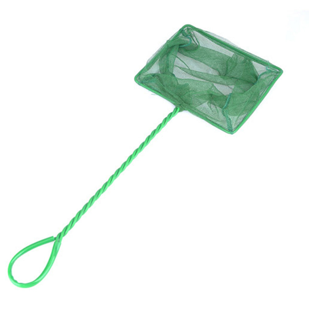 JMT-642122 Telescopic Fishing Net for Aquarium - Round & Square Sizes Available 3-12 Inches, Green
