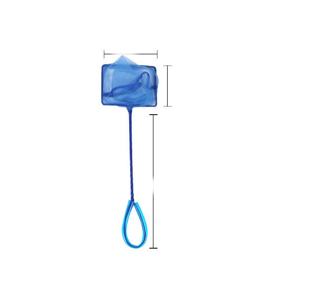 JMT-642122 Telescopic Fishing Net for Aquarium - Round & Square Sizes Available 3-12 Inches, Green