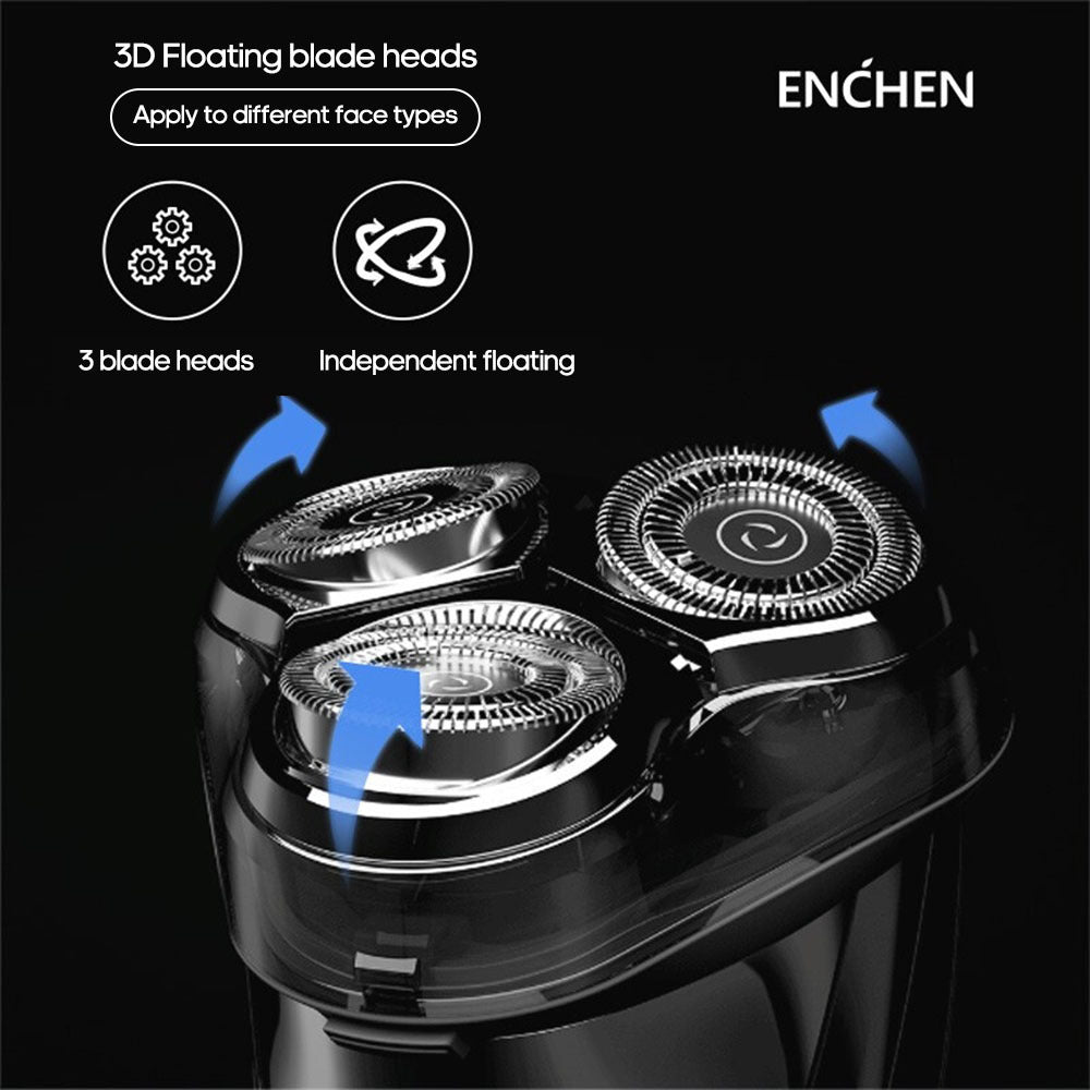 JMT-642186 Rechargeable Electric Shaver with USB Charging and 150 Minutes of Runtime