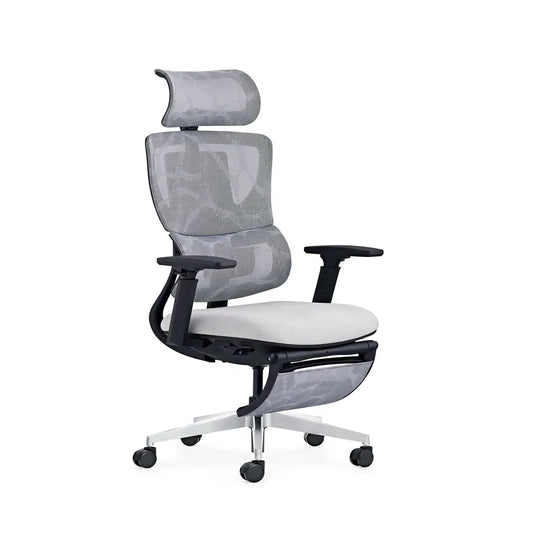 JMT-642250 Ergonomic High Back Mesh Office Chair with Adjustable Footrest and 3D Armrests