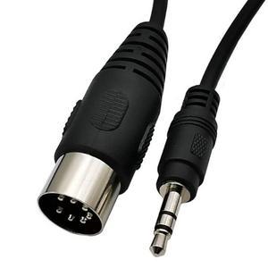 JMT-642634 DIN 7-Pin Audio and Video Adapter Cable to 3.5mm for Computers, TVs, Mobile Phones, and MP3s