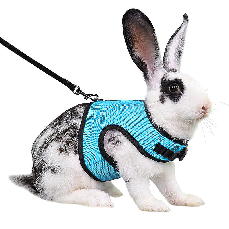 JMT-642954 Pet Traction Vest for Mini Pets - Adjustable Mesh Harness for Guinea Pigs, Rabbits - Available in Multiple Colors
