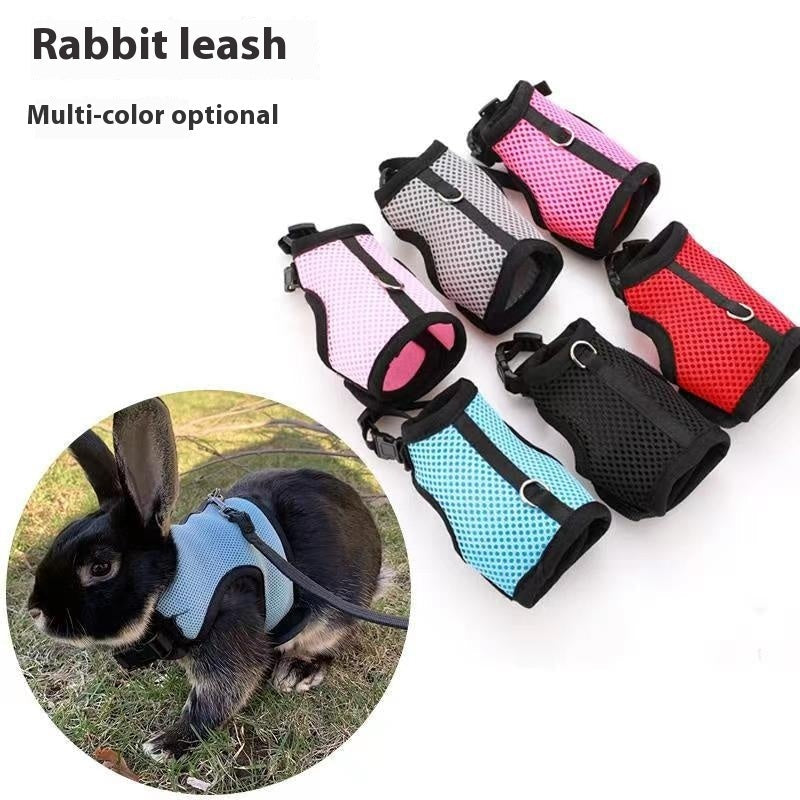 JMT-642954 Pet Traction Vest for Mini Pets - Adjustable Mesh Harness for Guinea Pigs, Rabbits - Available in Multiple Colors