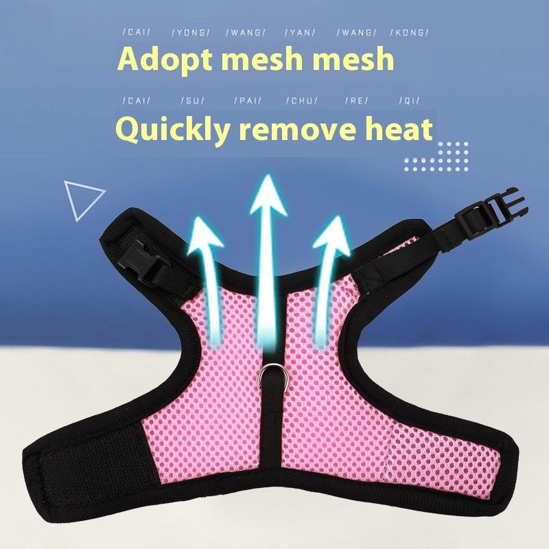 JMT-642954 Pet Traction Vest for Mini Pets - Adjustable Mesh Harness for Guinea Pigs, Rabbits - Available in Multiple Colors