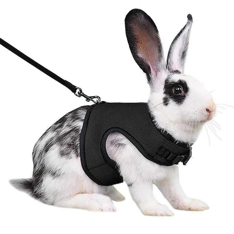 JMT-642954 Pet Traction Vest for Mini Pets - Adjustable Mesh Harness for Guinea Pigs, Rabbits - Available in Multiple Colors