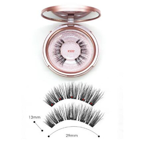 JMT-643210 Five Magnetic Eyelash Set with Eyeliner - High Temperature Wire Material