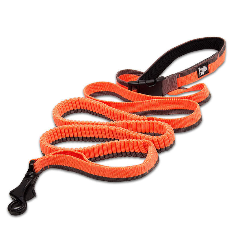 JMT-643594 Adjustable Elastic Pet Leash for Running - Nylon Traction Belt, 140-340cm Length, Ideal for Outdoor Activities
