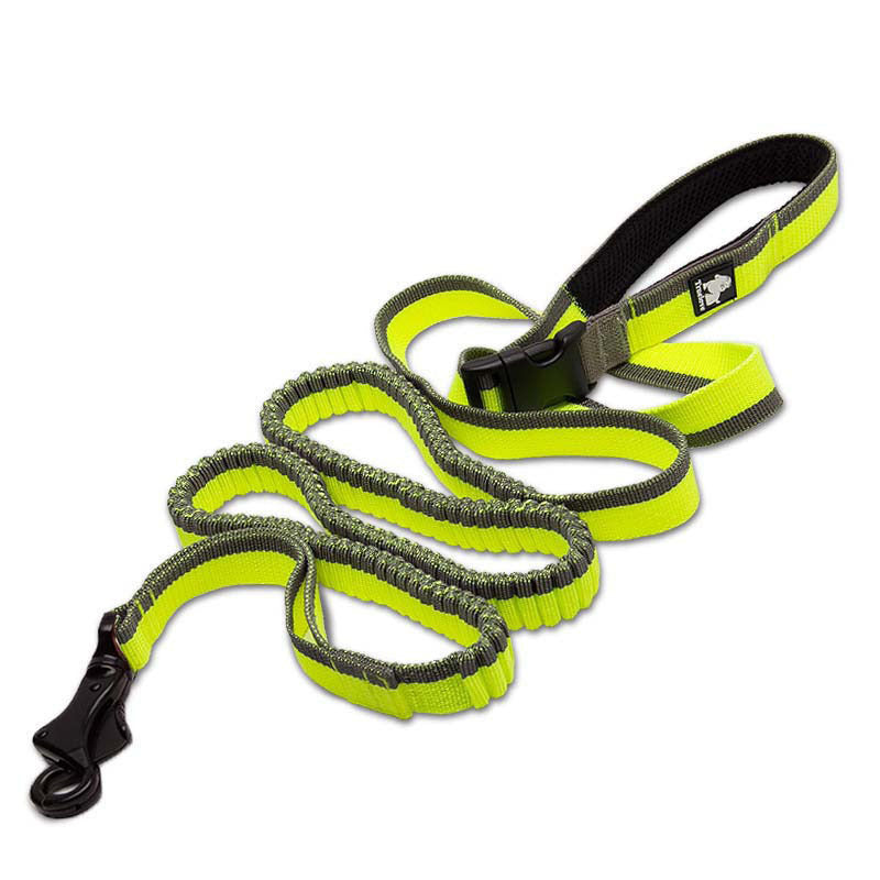 JMT-643594 Adjustable Elastic Pet Leash for Running - Nylon Traction Belt, 140-340cm Length, Ideal for Outdoor Activities