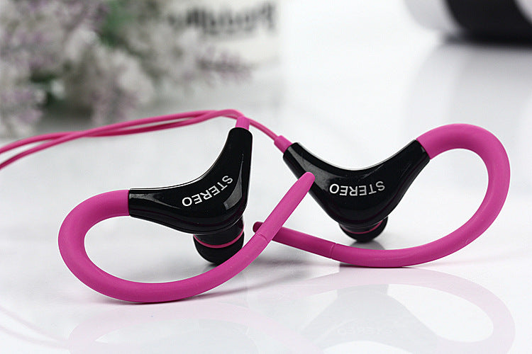 JMT-643594 Super Bass Earhook Headphones with Microphone for Sports and Mobile Devices