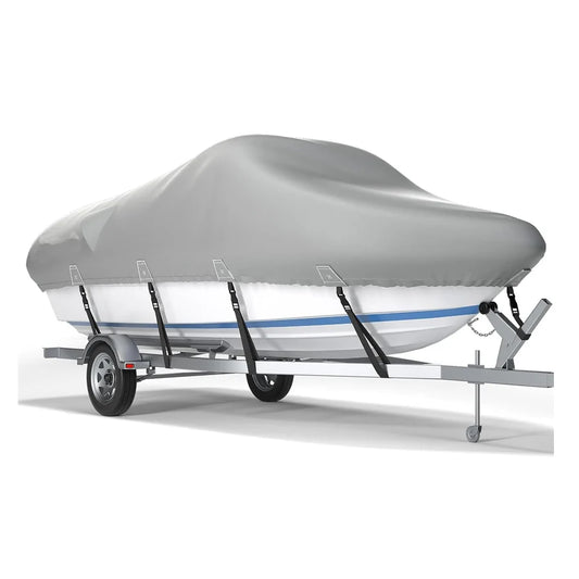 JMT-643722 Heavy Duty UV Resistant Waterproof Boat Cover for All Weather Protection