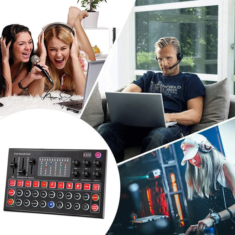 JMT-643914 USB Sound Card Adapter for Microphones and Headsets - Compatible with PCs and Phones